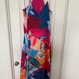 Nicole Miller Vibrant Multicolor Maxi Dress